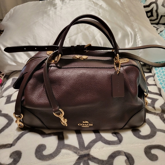 EUC Coach Oxblood Leather Lane Satchel - Picture 2 of 16